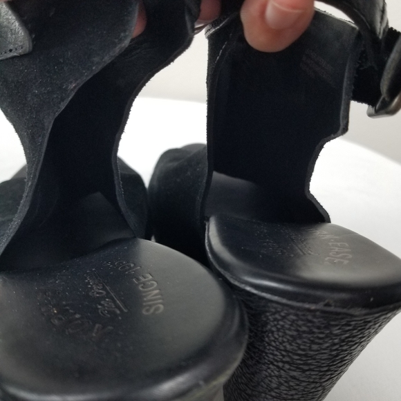 Kork-Ease Bohemian Nero Platform Ankle Strap in Black Suede Size 9 K35809 - Picture 9 of 12